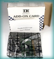 Vintage NEW-IN-BOX Kouwell KW-508G 8-bit ISA Printer Card w/original manual picture