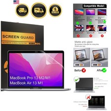 3-Pack Anti Glare Matte Screen Protector for MacBook Pro 13 Inch M2 M1-2022-2... picture
