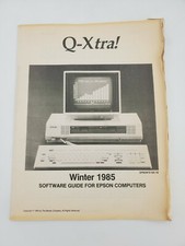 Vintage Q-Xtra Issue #2 Winter 1985 Software Guide for Epson Computers picture