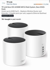 TP-Link Deco X55 AX3000 WiFi 6 Mesh System, 3-Pack picture