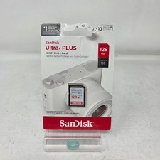 New SanDisk Ultra PLUS 128GB Class 10 SDHC Card FHD  picture