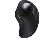 ProtoArc EM03 NL Ergonomic Rechargeable Wireless Trackball Mouse Gray Bluetooth picture