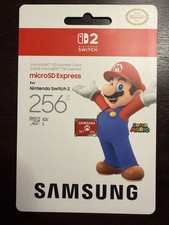Samsung 256GB Super Mario microSD Express Card Nintendo Switch 2 New picture