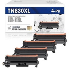 4x TN830XL Toner Cartridge For Brother 830 DCP-L2640DW L2760DW HL-L2405W L2820DW picture