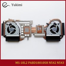 MS-18L2 PABD18010SH N542 N543 FOR MSI Raider A18 A9W Silver CPU GPU Heatisnk Fan picture