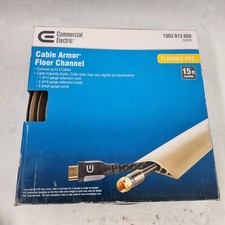 Commercial Electric A91-15V 15 ft. Channel PVC Floor Cord Protector in Ivory. 6A picture