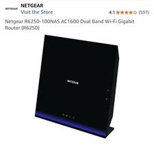 Netgear R6250-100NAS AC1600 Dual Band Wi-Fi Gigabit Router picture