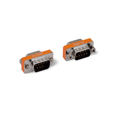 Null Modem Adapter DB9 Male to DB9 Male Slimline - Silver picture