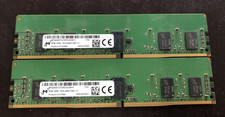Lot of 2 -- 16GB (2x8GB) Micron 1Rx8 DDR4 PC4-2400T SERVER Memory RAM picture