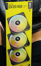 Corsair iCUE LINK QX120 RGB 120mm 3-Pack Starter Kit 2400RPM 63.1CFM picture