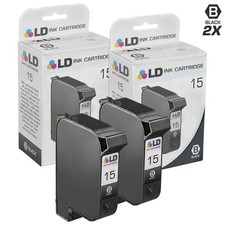 LD Replacement for HP 15 / C6615DN Black Ink Cartridges 2-Pack picture