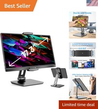 Ergonomic Tablet Stand - Foldable Holder with Adjustable Viewing Angles, Black picture