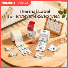 3 Rolls  B21 B3S B1 B31 Thermal Label Clothing Price Food Self-adhesive Tag Wate picture