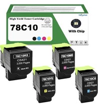 78C10K0 78C10C0 78C10M0 78C10Y0 4 Pack Compatible Toner Cartridge 78C10 BCMY picture