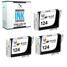 CMYi 3PK Replacement T124120 Ink Cartridge for Epson Workforce 320 323 325 435 picture