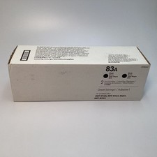 (1) HP 83A CF283A Black Original LaserJet Toner Cartridge Exp 01/2019 - Black picture