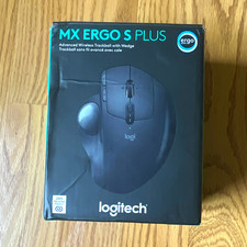 Logitech MX ERGO S PLUS Wireless Ergonomic Optical Trackball Mouse, Black picture