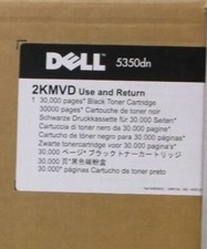 GENUINE Dell OPEN BOX 2KMVD 5350DN Toner Cartridge Black Extra High Yield  picture