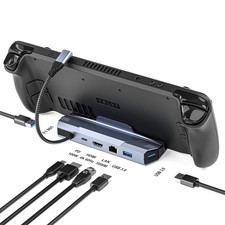 6-in-1 Docking Station 4K@120Hz HDMI 2.1 for Steam Deck OLED/LCD ROG Ally picture