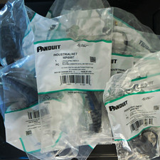 Panduit IndustrialNet MPI588T RJ45 Plug Black with Cap UTP T568 MPI588T picture