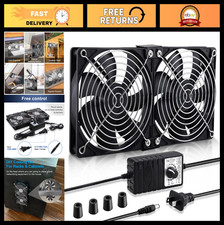 Dual 120mm 240mm AC Cabinet Fans | High Airflow 12V Cooling with Speed Control picture