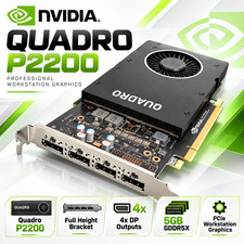 Dell NVIDIA Quadro P2200 5GB GDDR5X GPU 4x DisplayPort DP/N 0PX8M5 Full Height picture