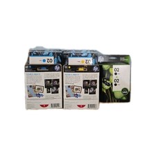 HP 02 Ink Cartridges 2 black 4 Cyan, and 4 Yellow picture