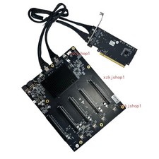 External PCI-E PLX88096 Card PCIe 4.0 5-card expansion backplane Adapter 5*PCIE picture