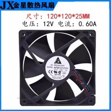 Delta AFB1212L12VH DC12V 0.60A 120*120*25MM 3-Wire Dual Ball Cooling Fan picture