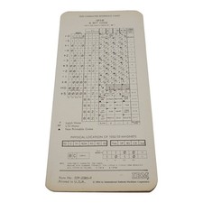 IBM 1050 Character Reference Chart Original 1964 picture