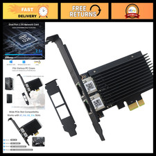 Dual Port 2.5G Network Card PCIe Ethernet Adapter RJ45 for Windows 10/11, Low Pr picture