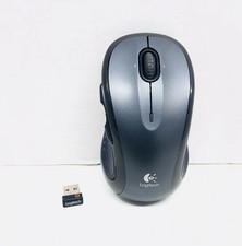 Logitech M510 Wireless Computer Mouse w/ USB Dongle Receiver Black and batt. cov picture