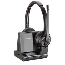 Plantronics Savi 8220 W8220 DECT Bluetooth Wireless  Over-Ear Headset Black picture