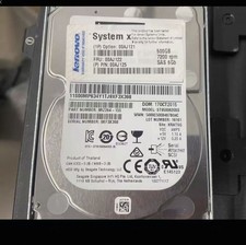 00AJ122 00AJ121 00AJ125 IBM 500GB 7.2K RPM 6Gb/s 2.5