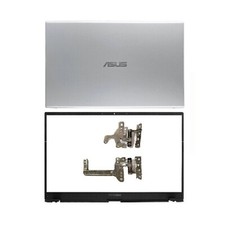 Silver Back Cover Top Lid Bezel Hinges For ASUS VivoBook X512 X512U F512 V5000F picture