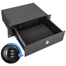 3U Rack Mount Drawer, Server Rack Drawer w/Combination Lock, Foam Pad and Smo... picture
