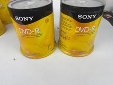 Sony DVD-R 4.7GB 16x 100 Pack Spindles Lot of 2 picture