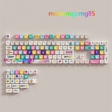 Cute Little Monster Theme PBT MOA Keycaps 130 pcs Keys For Mechanical Keyboard picture