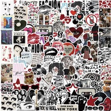 100pcs Aesthetic Stickers Downtown Girls Y2K Retro Grunge Girls Pack picture