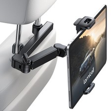 Car Headrest Tablet Holder 3 in 1 Extension Adjustable Arm 4.7-11