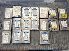 LOT 18 USED HDD INTERNAL HARD DRIVES SEAGATE HITACHI WESTERN DIGITAL 80GB TO 1TB picture