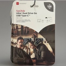 2 Pack Sandisk 128GB Ultra Dual Drive Go USB Type-C Flash Drive SDDDC3 picture