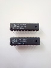 Lot of 2* SIGNETICS 74F756N IC chip  DIP-20 MILITARY OR AVIATION CHIPS NOS, NEW picture