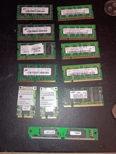 Lot of (10) PC133, Laptop RAM PC3200 PC2700 PC2 1GB 512MB  +BROADCOM WIFI CARDS picture