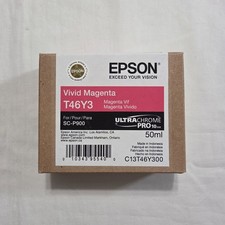 Genuine Epson T46Y3 50ML Vivid Magenta Ink Cartridge SC-P900 Exp 06/2026 - New picture