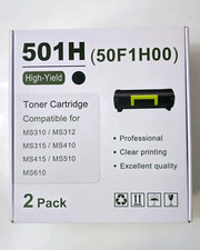 501H 50F1H00 High Yield Compatible Toner  Replacement For  Lexmark Printer picture