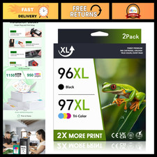 High-Yield Ink Cartridges Combo Pack - 1 Black & 1 Tri-Color, 96XL 97XL, 2-Pack picture