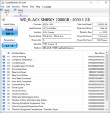 WD_BLACK 2TB SN850X Internal Gaming SSD - Gen4 PCIe, M.2 2280- 100% health picture
