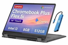Lenovo - Upgraded - Flex 5i Chromebook Plus with Gemini -14 in FHD+ i3 512GB SSD picture