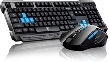 Keyboard Mouse Combos, Waterproof Multimedia 2.4Ghz Wireless Gaming Keyboard wit picture